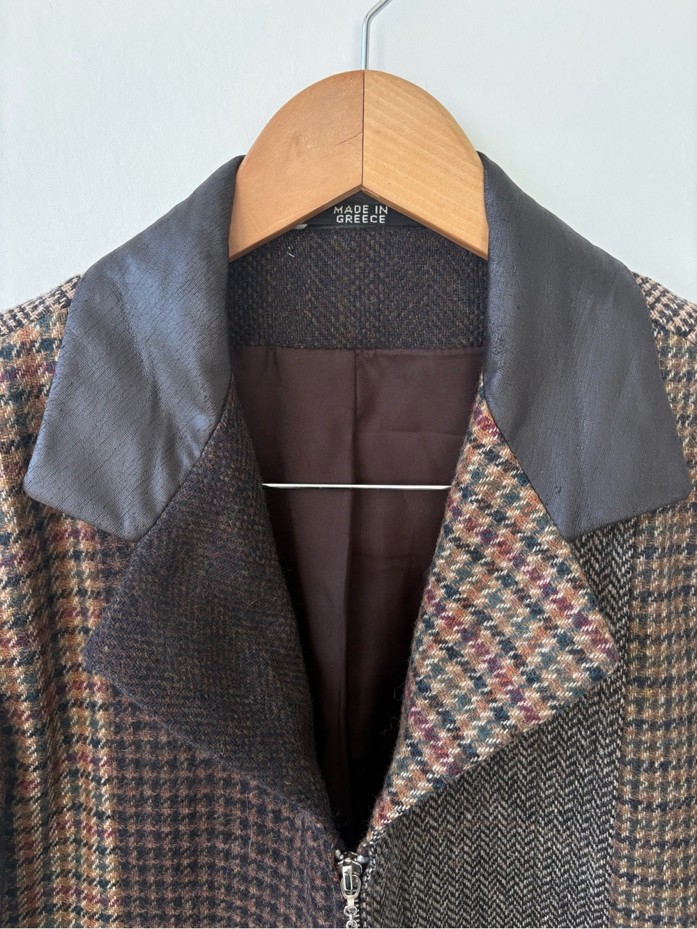 Patchwork Jacket Women Size 10 Vintage - Picture 2 of 7